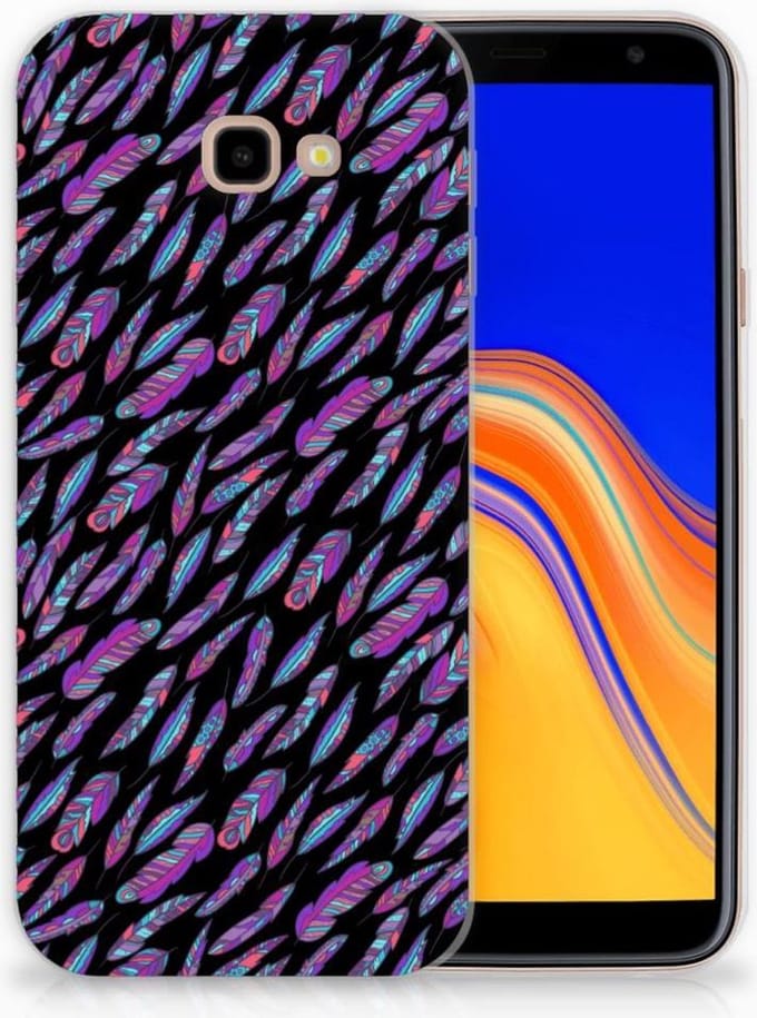 Samsung Galaxy J4 Plus (2018) TPU bumper Feathers Color