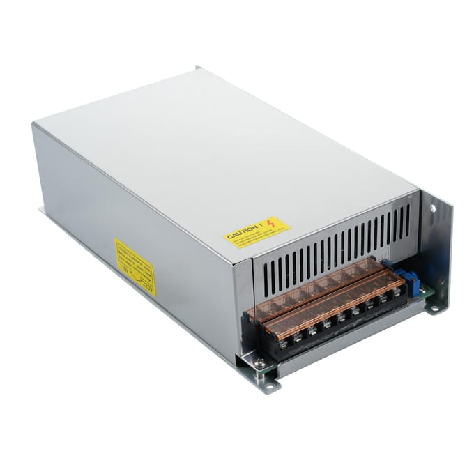 Schakelvoeding DC 24V 50A 1200W Voedingsadapter Spanningstransformator Schakelaar AC 110V/220V naar DC zilver