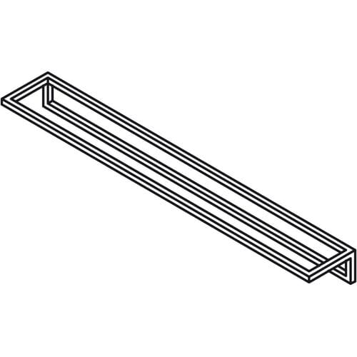 Bette Lux Shape towel rail 100 x 12 cm Q033-807