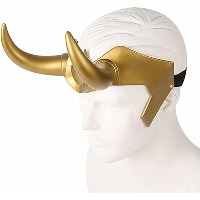 Coiffe Loki Couronne Masque Loki pour Costumes de Nuit de Carnaval Accessoires Accessoires white