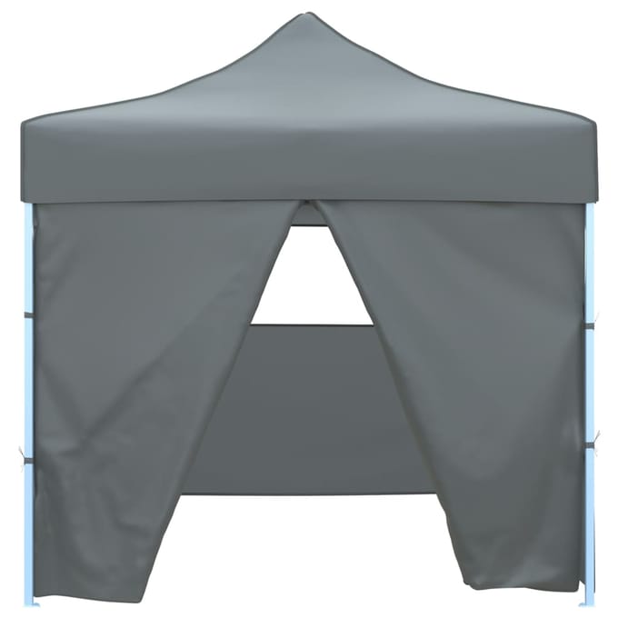 vidaXL - Vouwtent - pop-up - met - 4 - zijwanden - 3x3 - m - antraciet