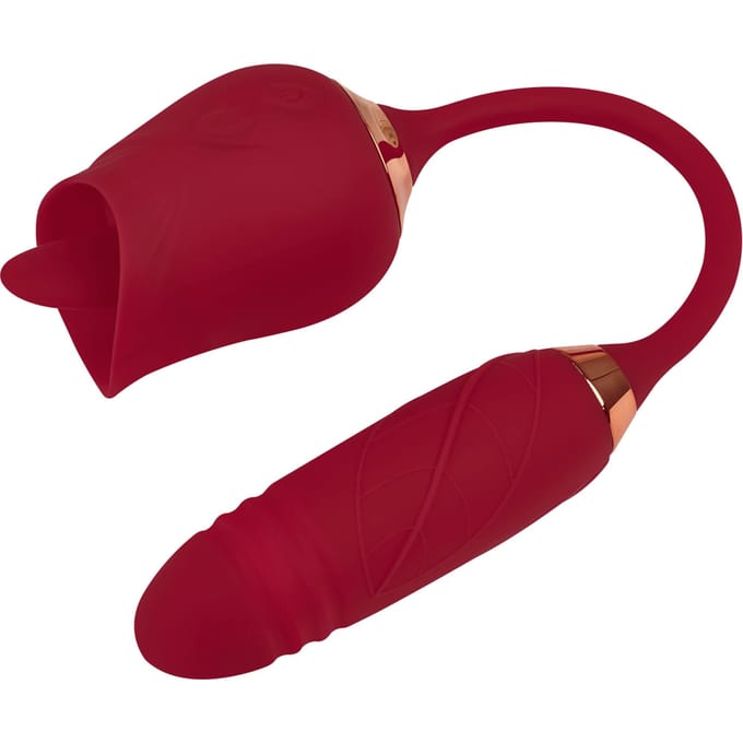 2-in-1 Vibrator 'Ooh Lala Lick', 30 cm