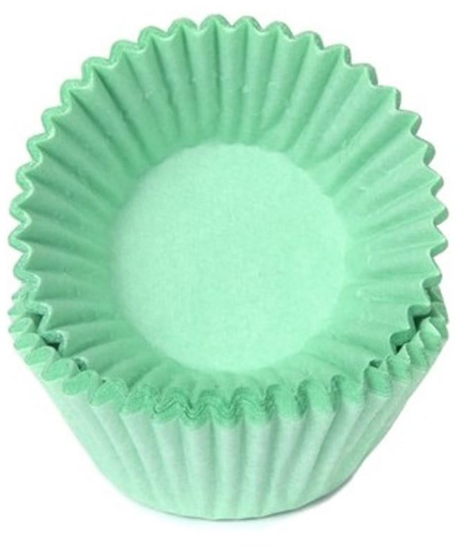 House of Marie Chocolade Baking Cups - Pastel Mint - pk/100 - Cupcake Cups