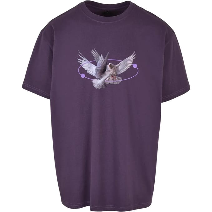 Mister Tee - Vive la Liberte Oversize Heren T-shirt - S - Paars