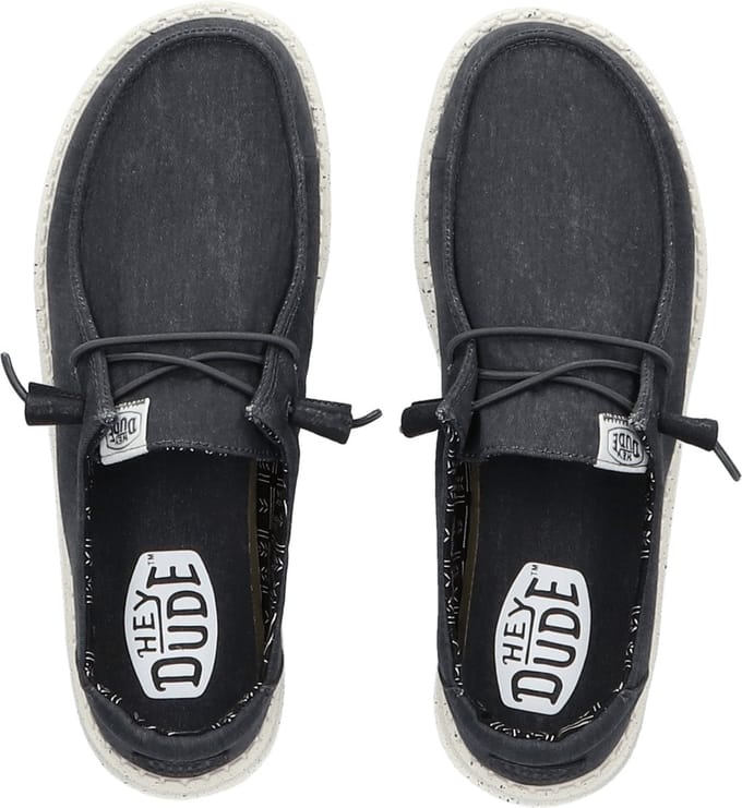 HEYDUDE Wendy Canvas Dames Instappers Black Maat 37