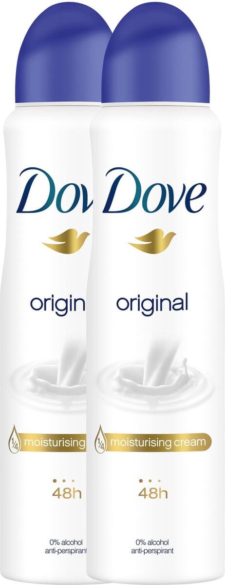 Dove Original Women Deodorant - 2 x 150 ml - Voordeelverpakking