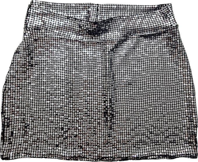 BamBella ® - Rok - Maat S/M - Feest glitter kort rokje zwart