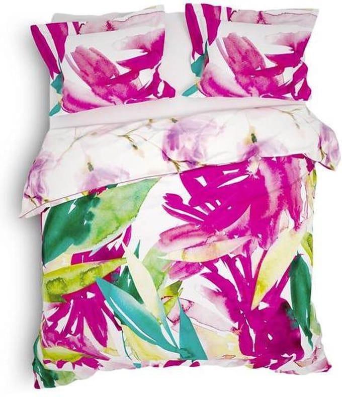 Heckettlane dekbedovertrek Adeel Wild Pink 240 x 200/220