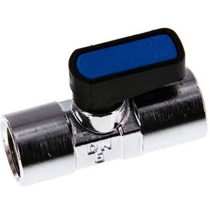 Rp 1/4 inch 2-Weg Messing Mini-Kogelkraan Compact EN331 Gas 20 Bar