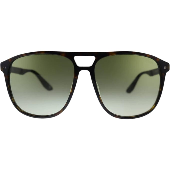 BMW Dark Havana Brown Frame Gradient Green Lens Zonnebril