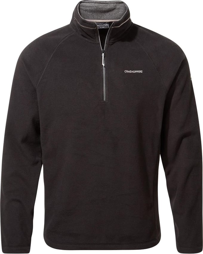 Craghoppers Trui Corey Vi Half Zip Heren Polyester Zwart Mt Xl