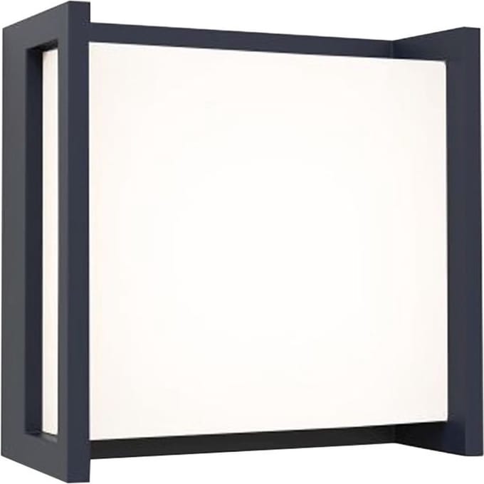 LUTEC - Qubo wandlamp voor buiten - LED - 4000K - Donkergrijs