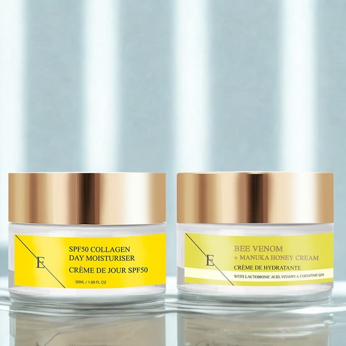 Bijenvergif + Manuka Honing Crème 50ml + SPF50 COLLAGEEN DAGCRÈME 50ML