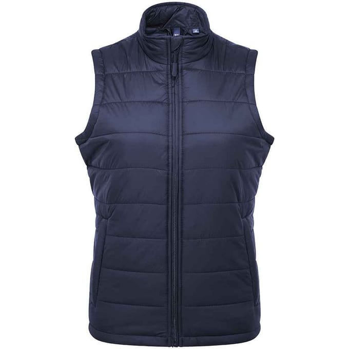 Premier Dames/Dames Recyclight Gewatteerd Gilet (Marine)