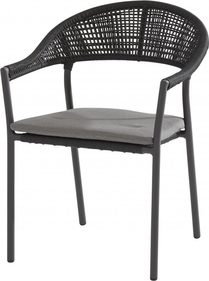 Taste 4SO Sienna stapelbare tuinstoel - mid grey