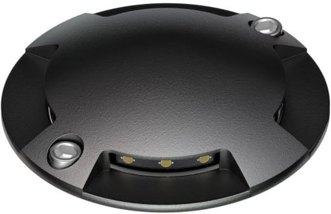 LED grondspot – 1 Watt – 3000K – IP67 – Zwart - 4 kanten