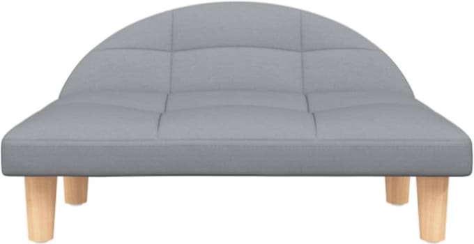 Hondenmand 70x52x30 cm stof lichtgrijs