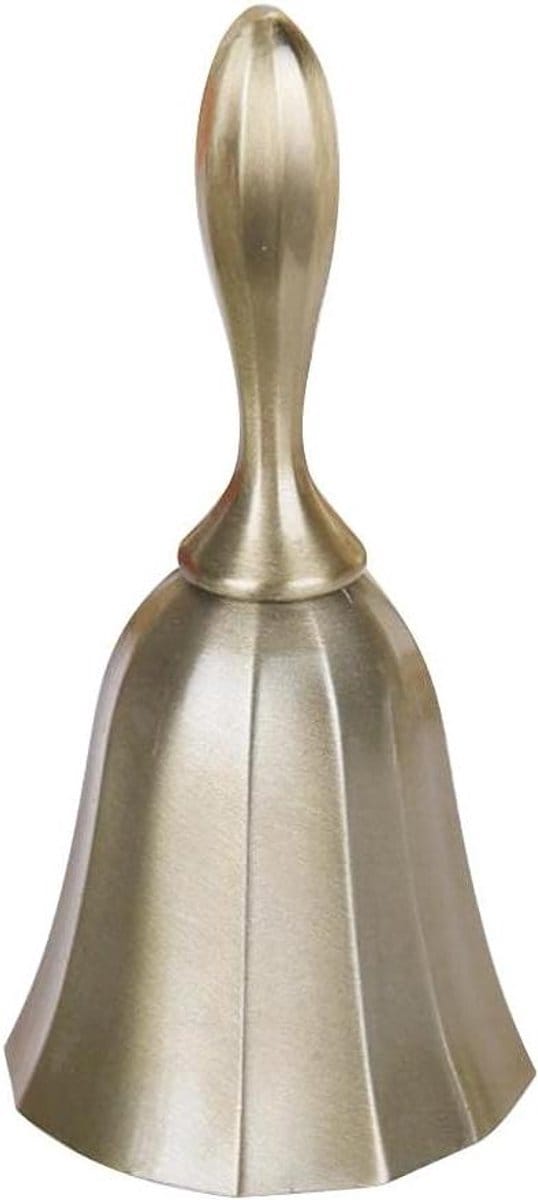 Allecto Plus - Handbel - Bel met Klassieke Uitstraling voor Bruiloft en Horeca (Mat Brons)