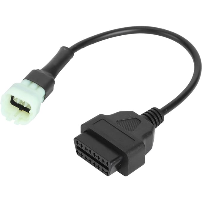 6-pins naar 16-pins adapterkabel OBD2 Motorfoutdiagnose en Detector Geschikt voor Motorfietsen gray