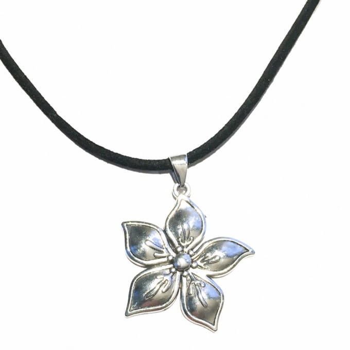 Ketting-Floor-Bloem-Metaal-45 cm- Charme Bijoux