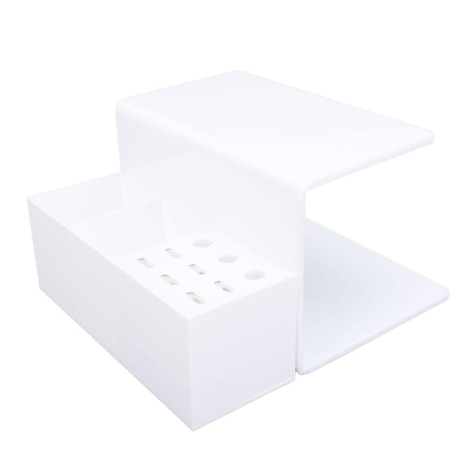 Support d'extension de cils en acrylique, support pour coussin de greffe de cils blanc