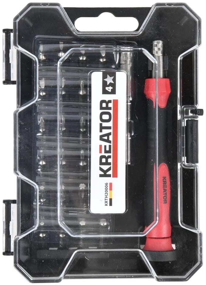 Kreator Ratelschroevendraaier set KRTH20006 - Ratelschroevendraaier set 26 st.