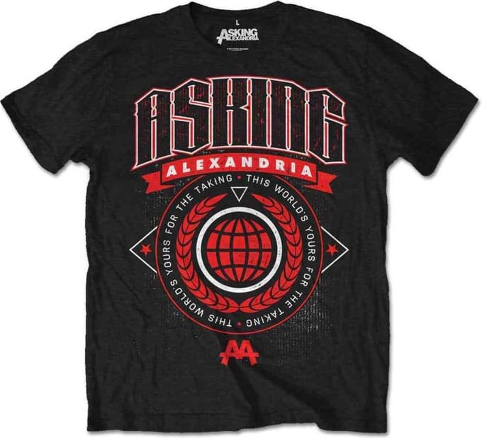 Asking Alexandria Heren Tshirt -S- This World Zwart
