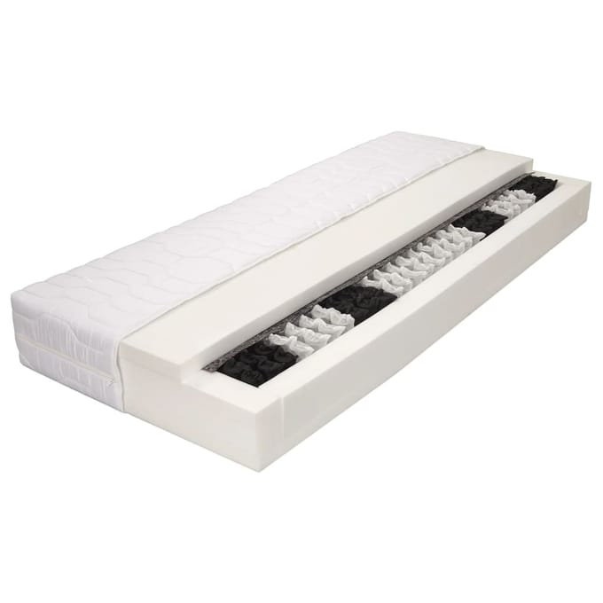 vidaXL - Matras - 7 - Zone - 20 - cm - pocketvering - H3 - 90x200 - cm