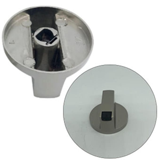 8 STUKS Kookplaatknoppen 6mm Metalen Draaischakelaar voor Gasfornuis voor Keuken Kookplaat Machine Bediening Vervanging gray