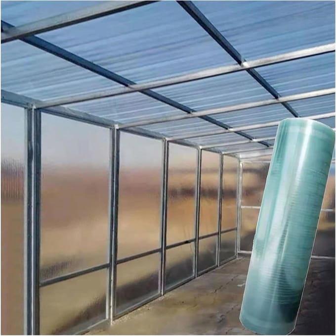 Polycarbonaat dakrol - Kasplaat - Dakbedekking - Hoge lichttransmissie - 0.6 x 5 m - Transparant