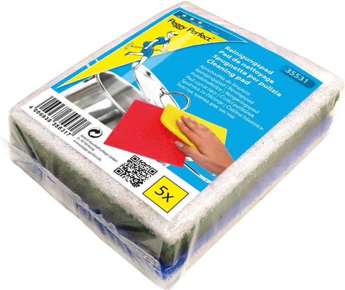 Peggy Perfect reinigingspad, 5 in een pak