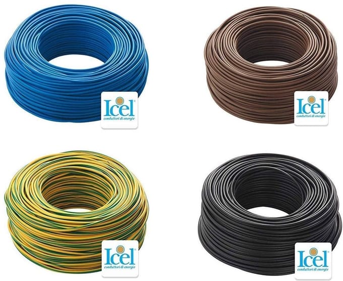Elektrische Kabelaansluiting 2,5mm - 400m in 4 Kleuren