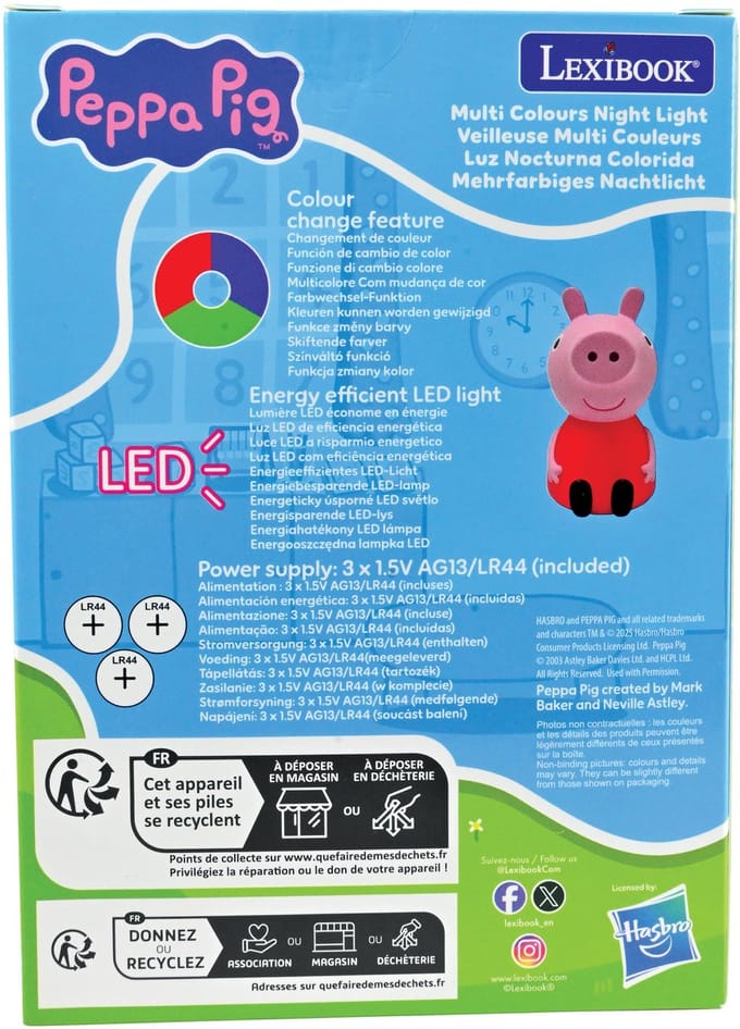 Peppa Pig Zak Nachtlampje