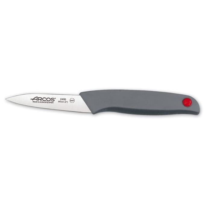 Couteau d'office - ARCOS - Colour Prof - Lame 8cm en acier inoxydable - Manche ergonomique - Antidérapant