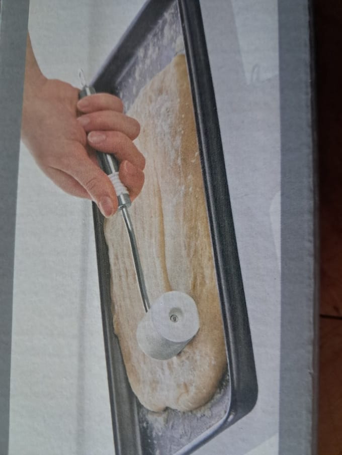Livarno Home Deegroller - Edelstalen greep met ophangoog en soft-grip