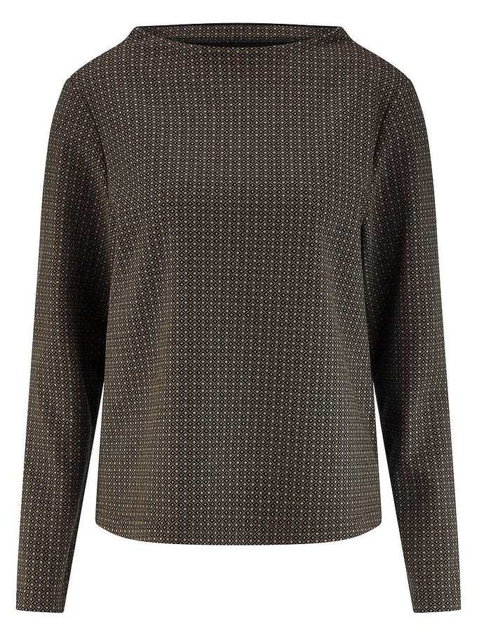 Shirt boothals Van Peter Hahn zwart