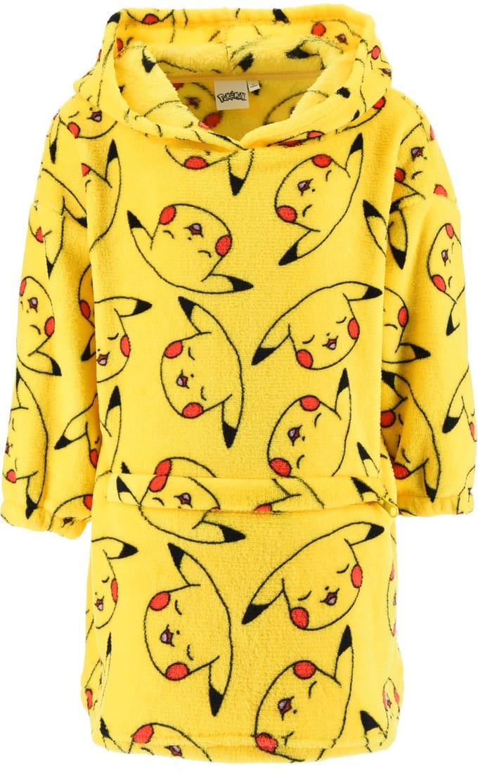 Pokémon Pika pull-over pluche polar blanket, poncho 10 jaar / 140 cm