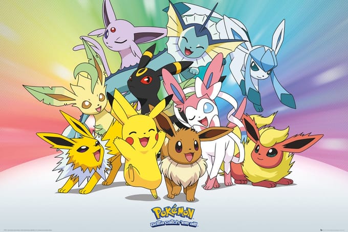 Pokemon Eeveelution Poster 91.5x61cm