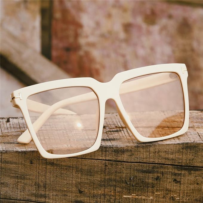 Mode Oversized Vierkante Zonnebril Dames Merk Design UV-bescherming Grote Verloop Vrouwen Bril Lentes De Sol Mujer As picture
