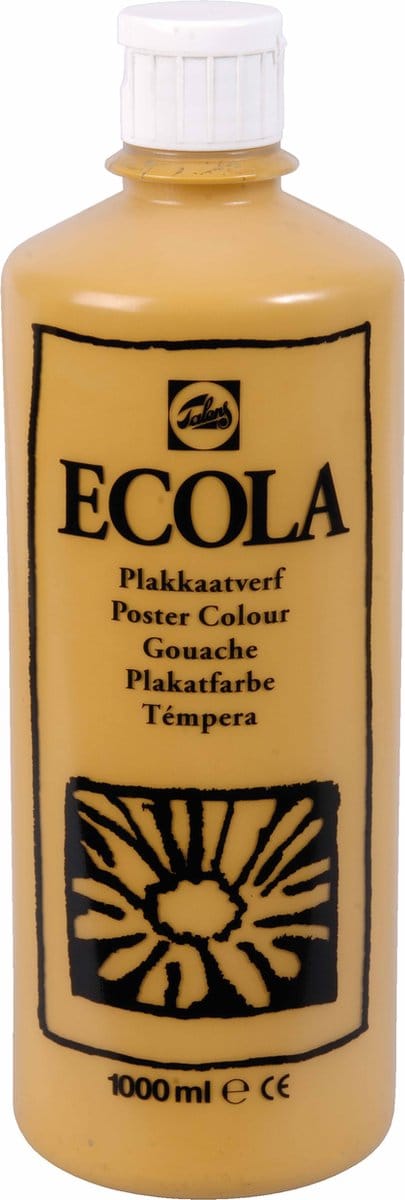 Ecola plakkaatverf 227 Gele Oker 1000ML