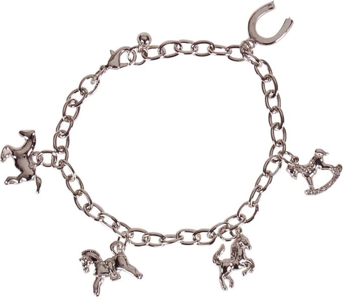 Bedelarmbandje met paarden bedeltjes