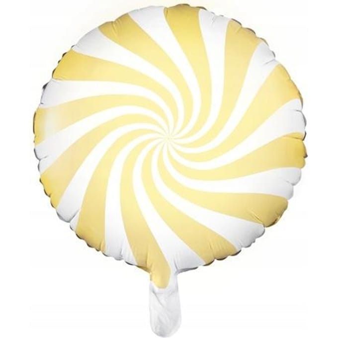 Folie ballon Candy - 45cm Pastel Geel - Partydeco