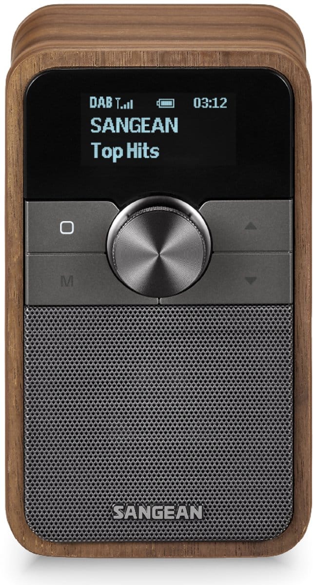 Sangean DDR-8 DAB+/FM-RDS/Bluetooth Radio Vintage Walnut - DAB+/FM - Mono - Walnoot