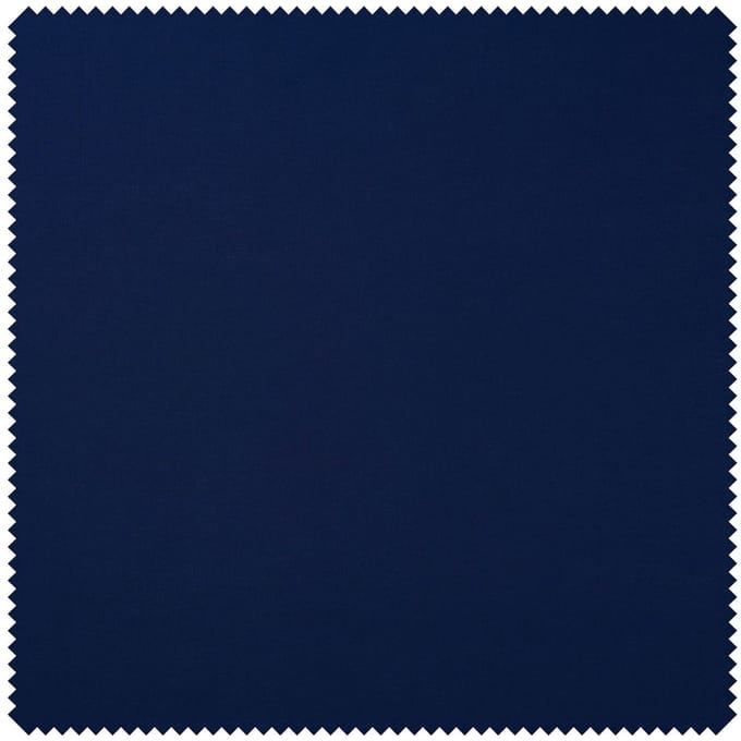 Katoenen stof "Uni" - Donkerblauw