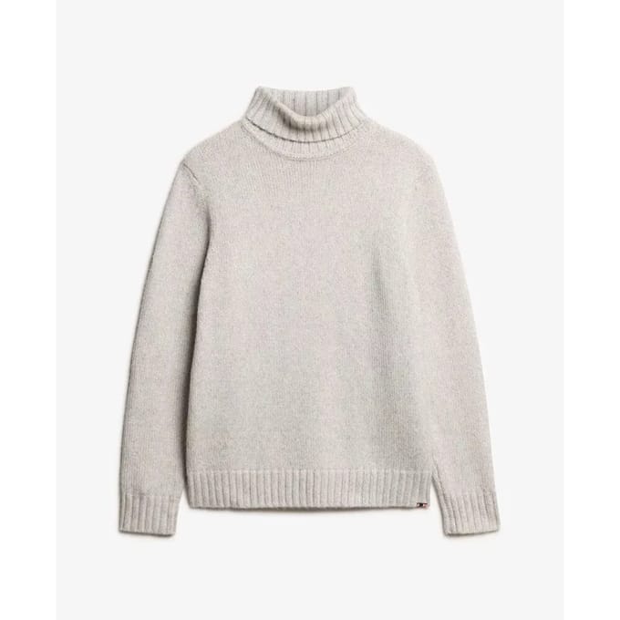 Superdry - Geborstelde coltrui - Heren - Sweaters