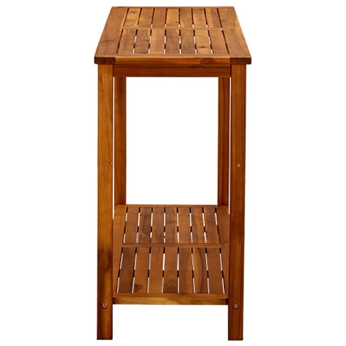 vidaXL - Tuinwandtafel - 110x40x75 - cm - massief - acaciahout