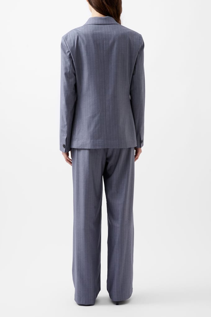 French Connection Fiorella Pin Stripe Blazer Grey Taglia: S | Blazers Outlet | Donna | Grigio