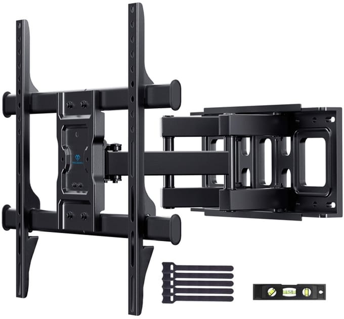 Perlesmith Universele Tv-Muurbeugel Voor 37-85 Inch Tv's Met Hoekverstelling