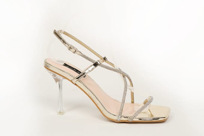 Zerba - Dames Pumps Sandalen - Maat 40- Goud - Adana