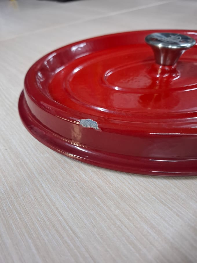 Grand Feu - Geëmailleerd gietijzeren braadpan - ovaal - 5,6 l - rood